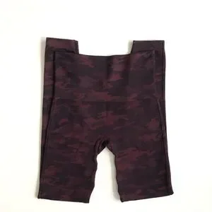 SPANX Pants Jumpsuits Spanx Camo Red Wine Seamless Leggings